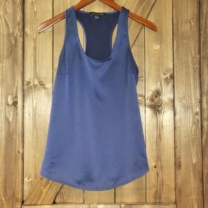 Banana Republic Tank Top Racerback Satiny Cami Shell Size XS Royal Blue